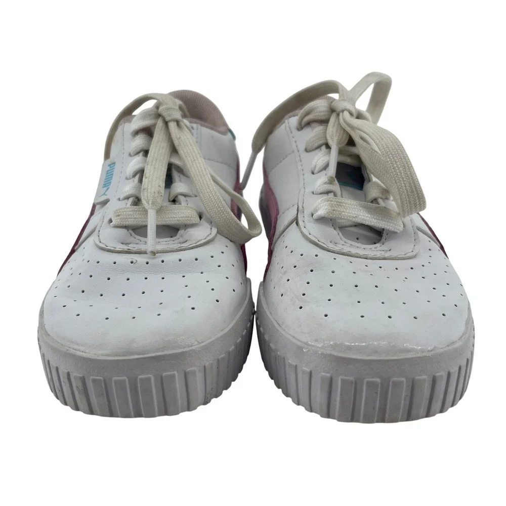 Puma Calia Dreamer Sneakers White Pink Blue Floral Detail Size 12C‎